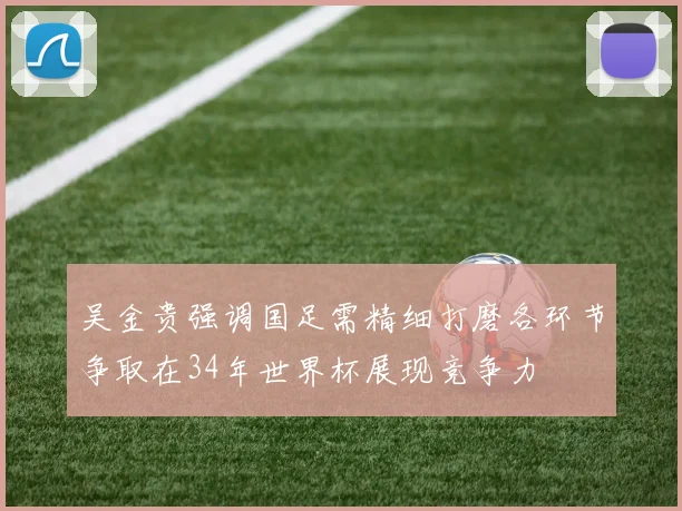 吴金贵强调国足需精细打磨各环节争取在34年世界杯展现竞争力